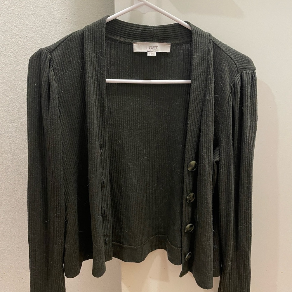 Loft Ribbed Cardigan